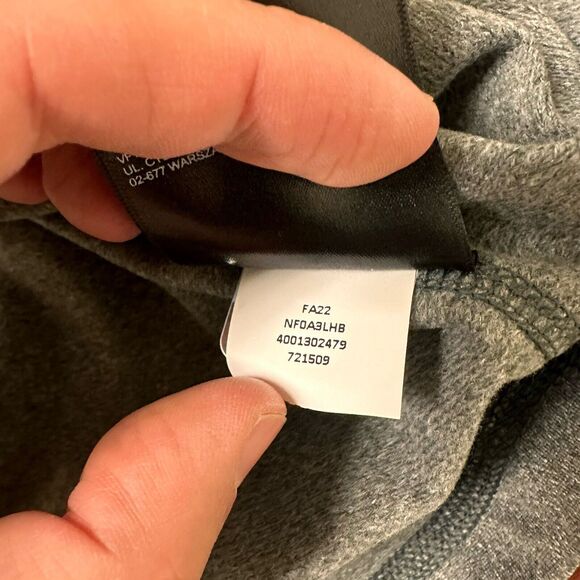 The North Face Tech 1/4 Zip Fleece Mens XXL Asphalt Gray Heather Custom Logo NWT - Picture 8 of 8